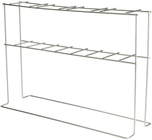 Support stand, Imhoff cone, four cones, plated heavy gauge steel