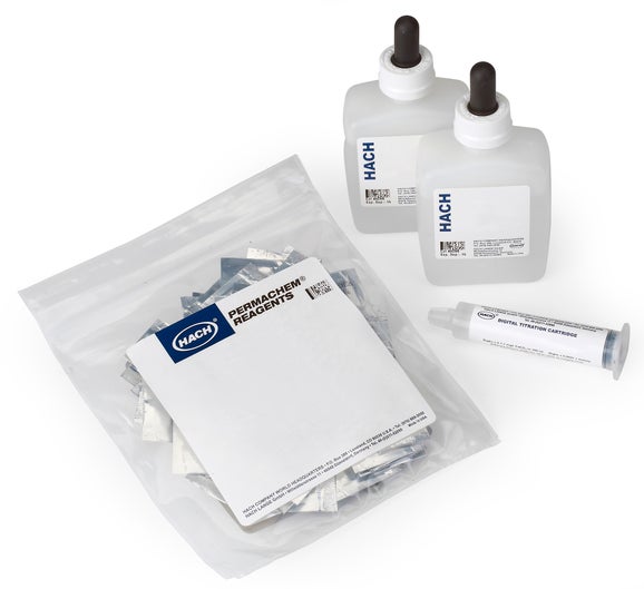 Reagent set, chlorine (total), digital titrator, mid-range