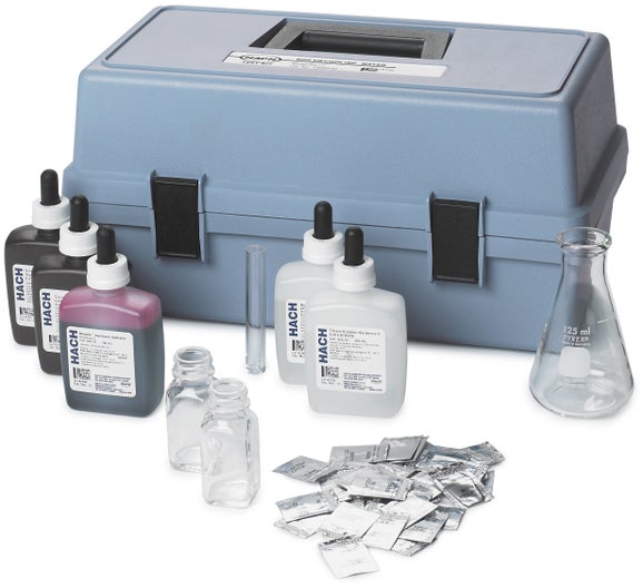 Test kit, boiler feed & scale, model BSC-1, drop count titration