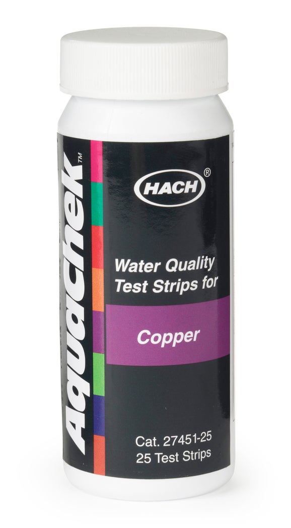 Test strips copper , 0-3 mg/L