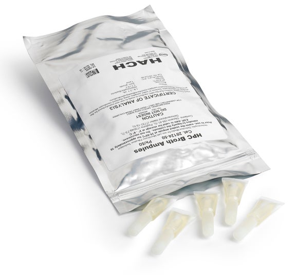 Plastic ampules m-HPC Broth, pk/50