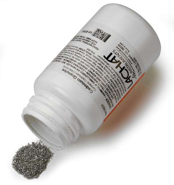 Cadmium, Granules, 40 Mesh, 10 g