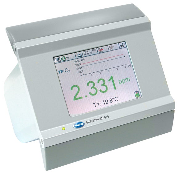 Orbisphere 510 Controller O₂ (EC), Panel Mount, 100-240 VAC, 0/4-20mA, Profibus, External Pressure Sensor Connection