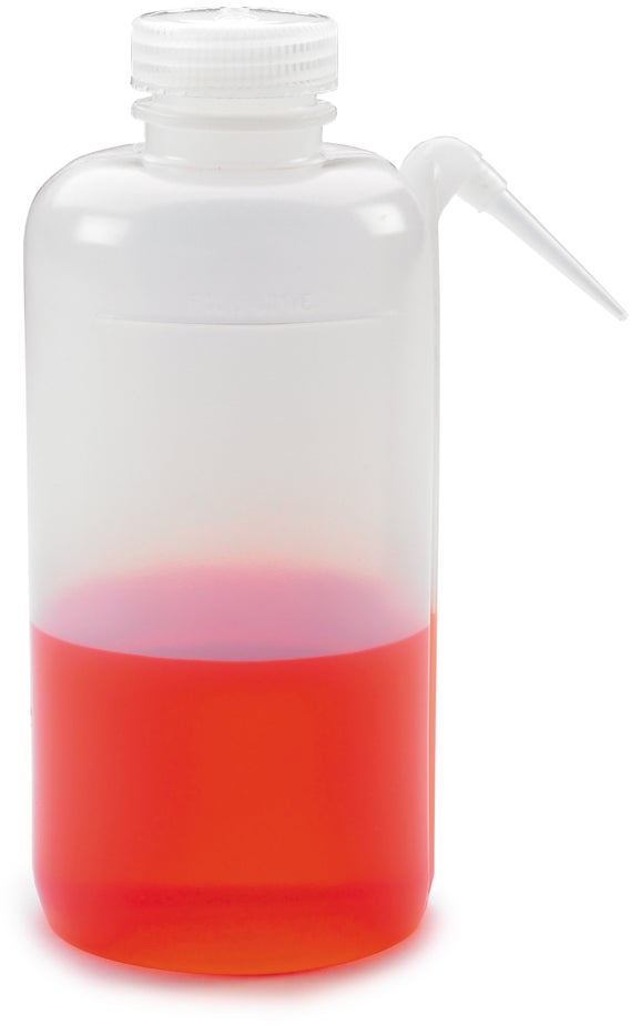 Bottle, wash, polyethylene, 125 mL