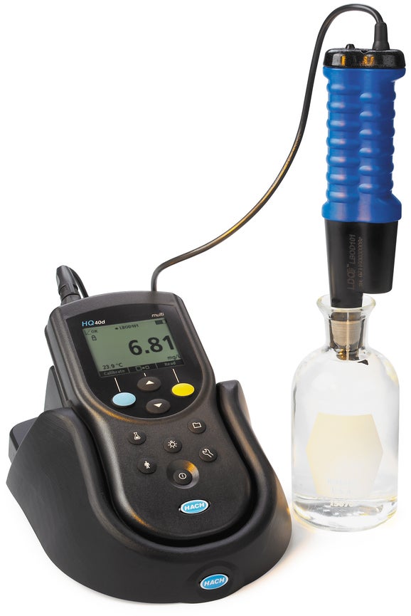 HQ40D Portable Meter Kit with LBOD101 Luminescent Dissolved Oxygen (LDO) Probe for BOD Measurement