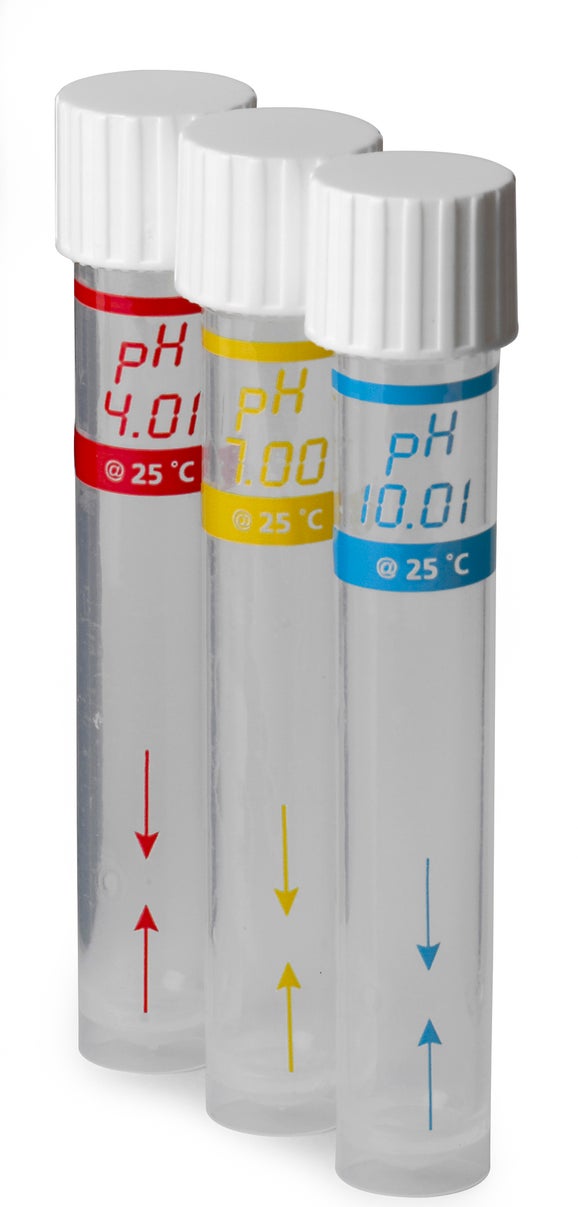 3 each 10 mL printed tubes, for sensION+ portable pH calibration