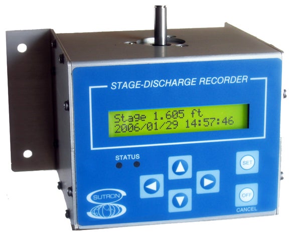SUTRON Stage Discharge Recorder, Shaft Encoder, SD Card Slot