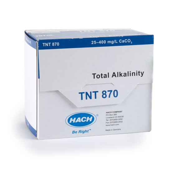 Alkalinity (Total) TNTplus Vial Test (25-400 mg/L CaCO₃), 25 Tests