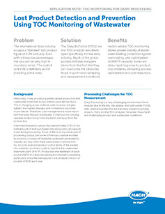 Lost Product Detection and Prevention Using TOC Monitoring