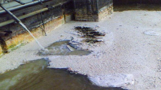 A BioTector analyzer has been monitoring TOC on this dairy wastewater pond since 1997, with an uptime greater than 99.7%